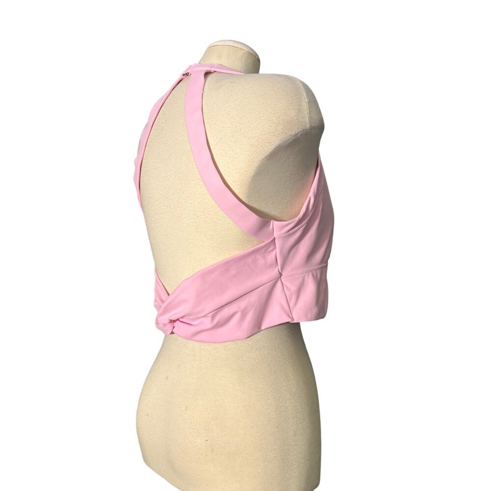 Halara Softlyzero Backless Cut Out Twisted Croppe… - image 7